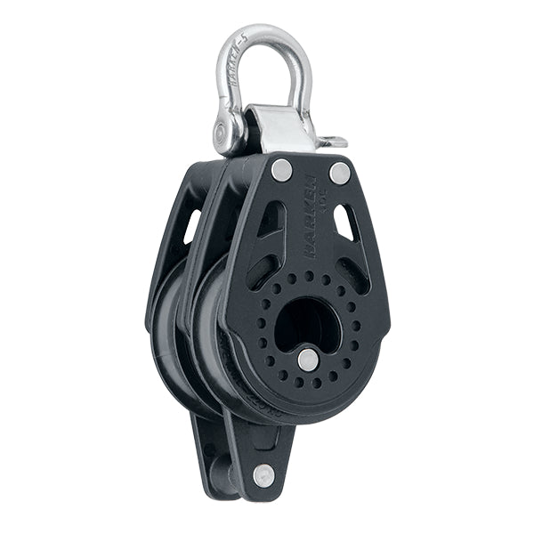 2643 - Poulie Carbo double rgt 40 mm tête fixe
