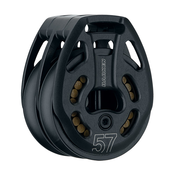 3386 - Poulie BM double 57 mm à fixer par loop