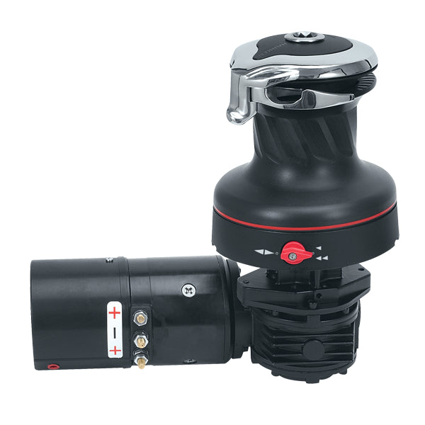 60RWA24HLM - Electr. winch ST horiz. 24V Rewind aluminum
