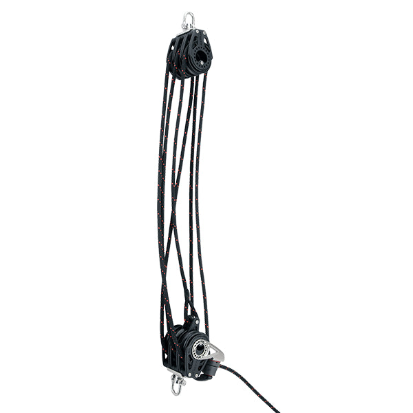 7506 - Palan VM 6 brins simple, poulies Carbo 57 mm - cordage à 8 mm