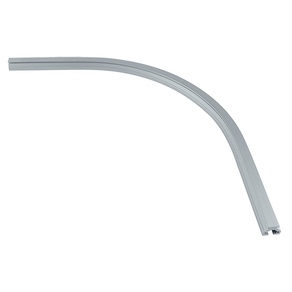 INR27-CURVEFLAT.LS - Rail R27 LongSpan 90° horizontal anodisé clair (radius 40cm)
