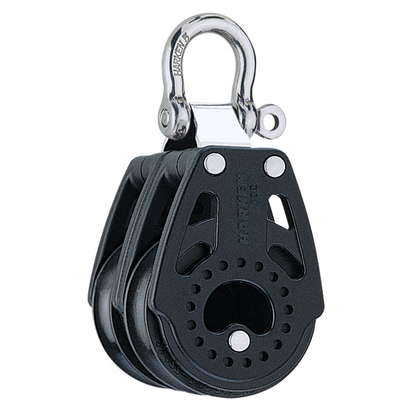 2642 - Poulie Carbo double 40 mm tête fixe